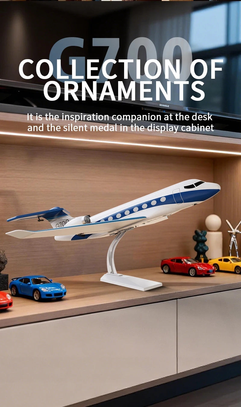 NEW G700 RC Plane Private Jet 3CH Remote Control Glider Gulfstream G700 RTF RTF 6-axis Gyro Stabilizer Airplane Toys Kids Adults