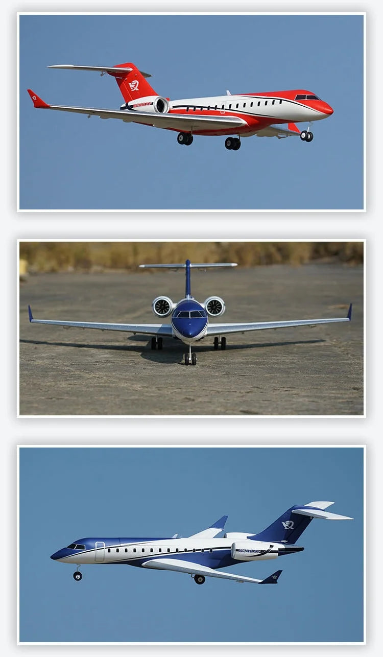 In Stock Xfly Electric Rc Airplane Dual 40mm-J65 Business Jet Fixed Wing Outdoor Scale Model For Adult Rc Hobby Enthusiasts