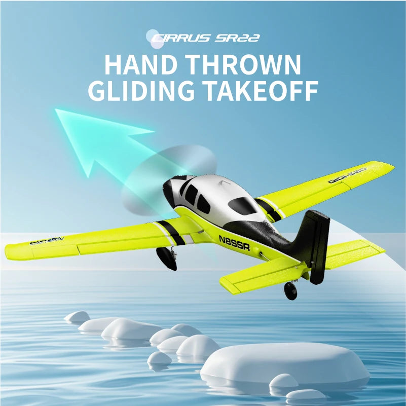 QIDI580 Stunt RC Glider Plane 4CH 2.4G Remote Control Brushless Aircraft EPP Foam Fixed Wing Airplane Model Toys for Children