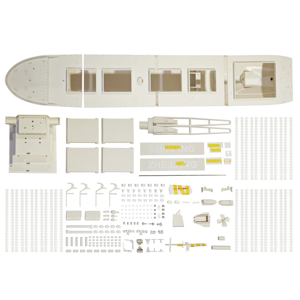 RC Boat 100cm Simulation Remote Control Bulk Cargo Boat 3D Printing RC Boat Model Kit Adult Toy