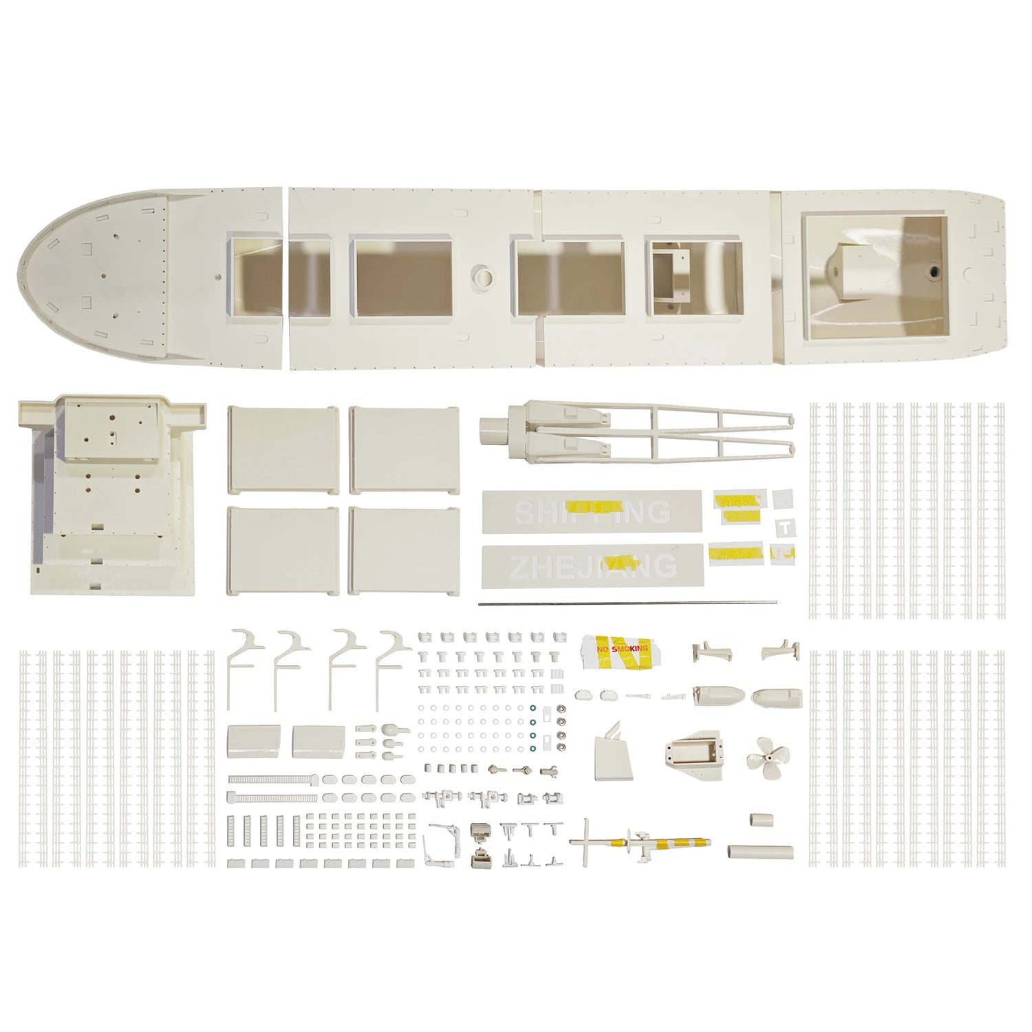 RC Boat 100cm Simulation Remote Control Bulk Cargo Boat 3D Printing RC Boat Model Kit Adult Toy