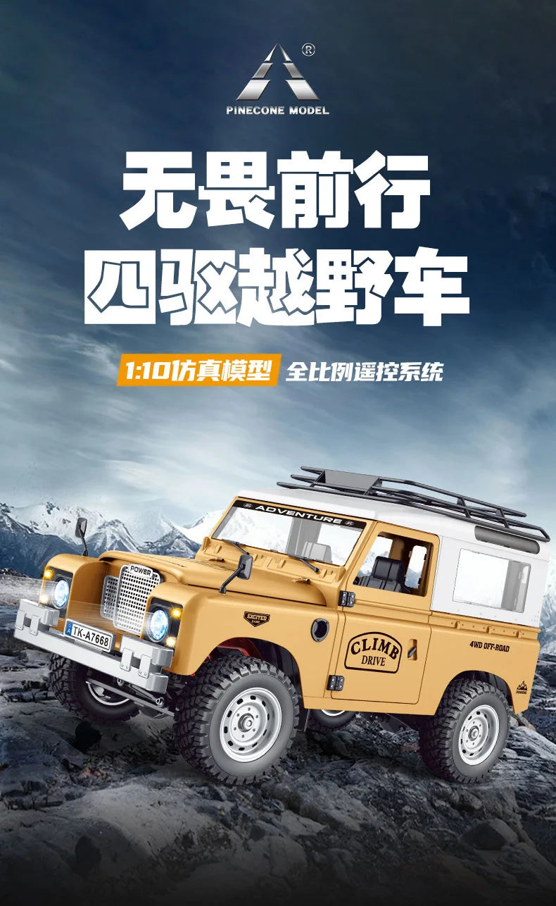 New 1:10 Full Scale Pickup 4X4 Professional Remote RC Defender Simulated Off-Road Climbing Vehicle RC CAR