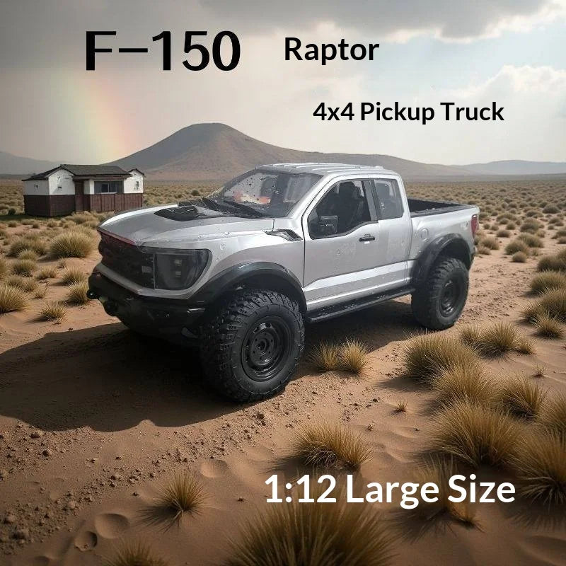 Hongxing New F-150 Rc Car 1:12 Scale 4wd Off-Road Pickup Truck Full Metal Gearbox Realistic Open Doors Cruise Control Rc Vehicle
