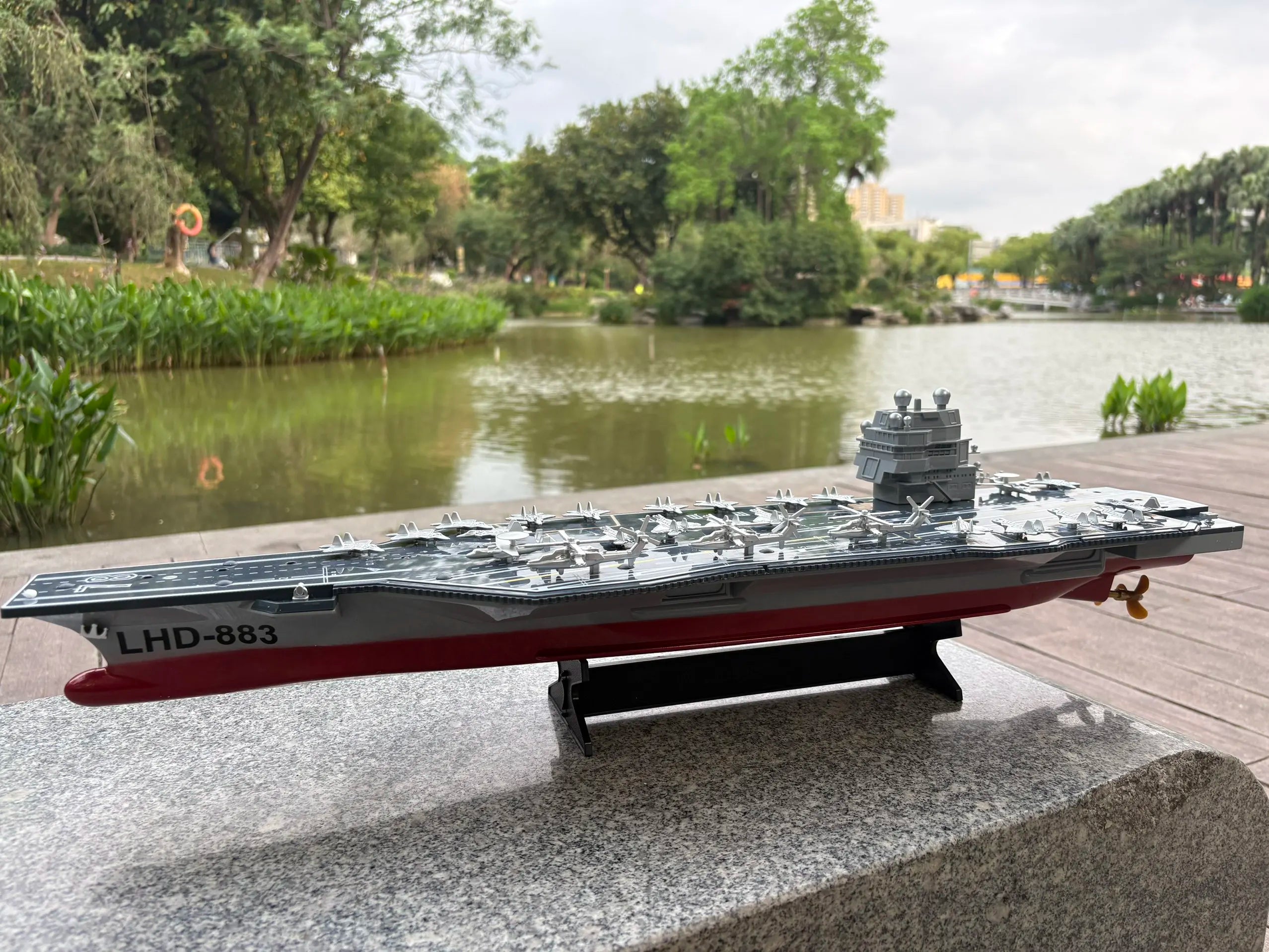 1:275 Scale 31 Inch Large Remote Controlled Warship Battleship Rc Ship On Lakes Pools Rivers Exhibits Models For Kids Boys A