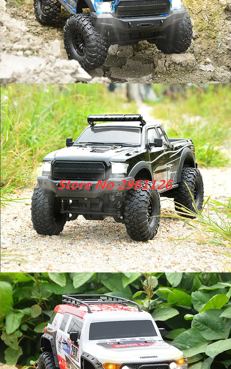 47CM Large RC Climbing Car 4WD 2.4G 1:10 Full Scale Multi-terrain Driving Remote Control Car Full Proportional Rock Crawler Toy
