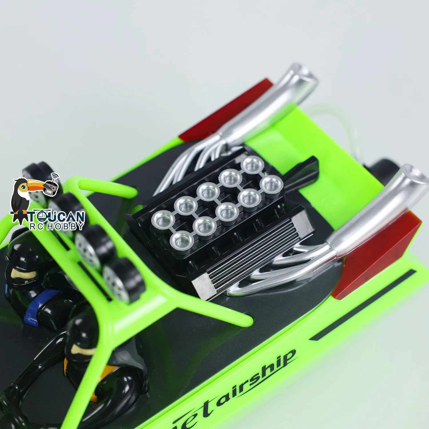 RC RTR Boat Lights Self Righting Jet Ship 2.4G Radio Control Racing Boat Model for Kids and Adults Outdoor Toys Gift for Boys