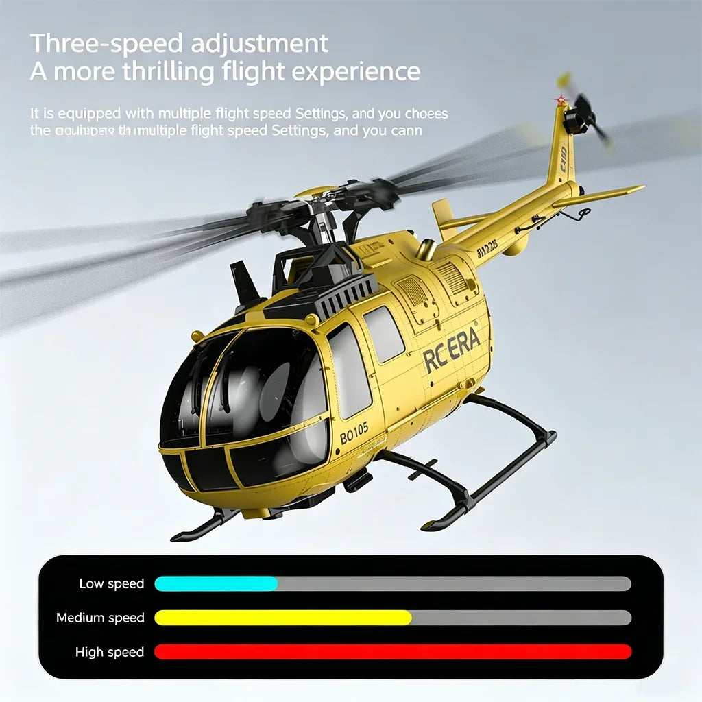 RC ERA C180 RC Helicopter 2.4G 6-Aixs Gyroscope 6CH Altitude Hold Optical Flow Brushless Remote Control Helicopter Toys For Kid