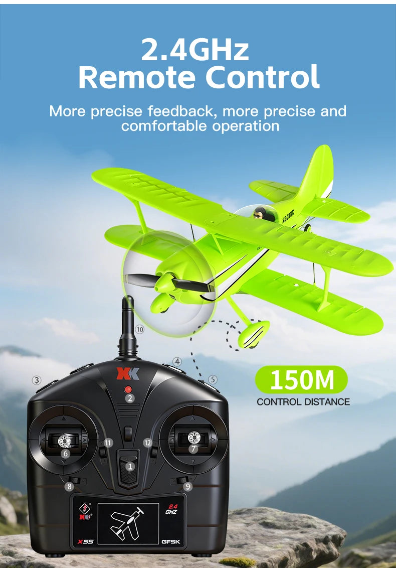 WLtoys A310 RC Plane Glider 2.4G 4CH Brushless Motor Dual Wings Radio Controlled Airplane 3D/6G EPP RC Model Toys For Kid Gift