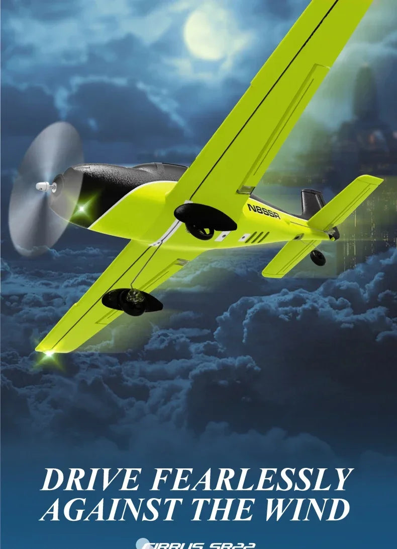 QIDI580 Stunt RC Glider Plane 4CH 2.4G Remote Control Brushless Aircraft EPP Foam Fixed Wing Airplane Model Toys for Children