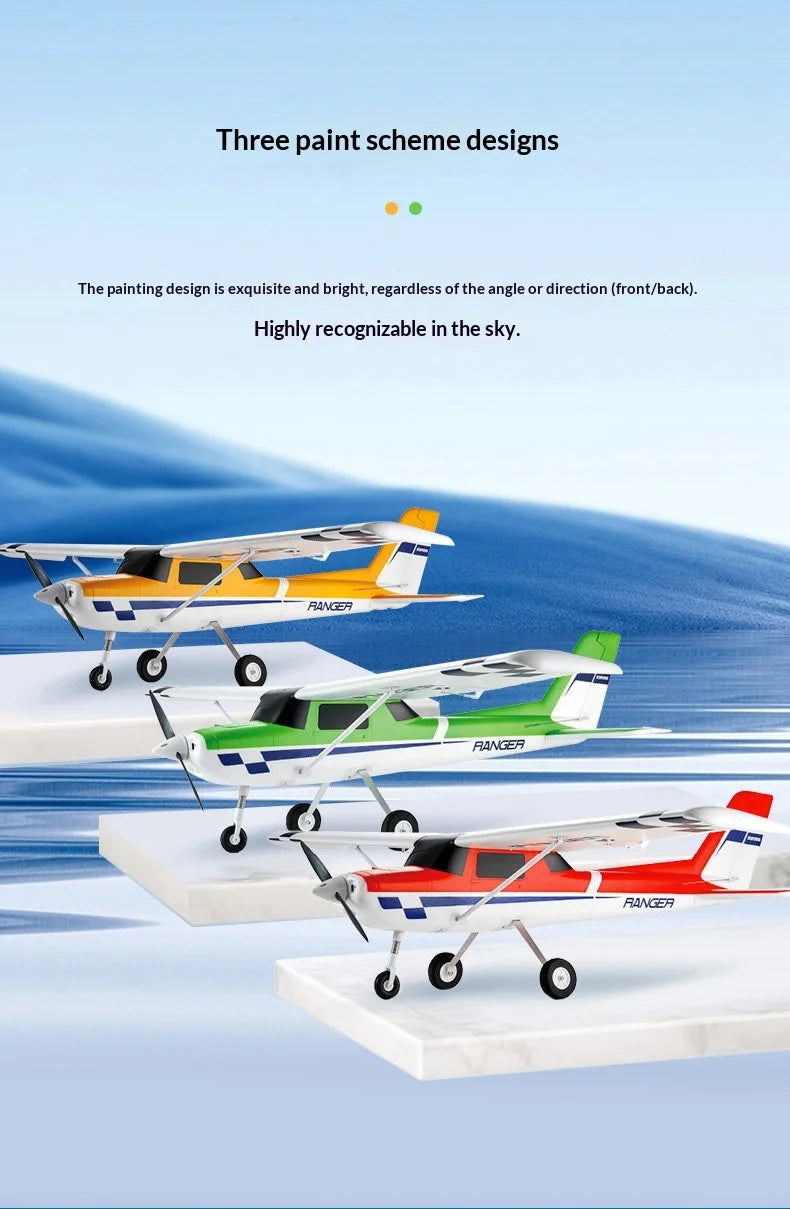 FMS Rc Ranger 1220Mm Fixed Wing Electric Airplane Durable Crash Resistant Beginner Training Remote Control Outdoor Hobby Plane