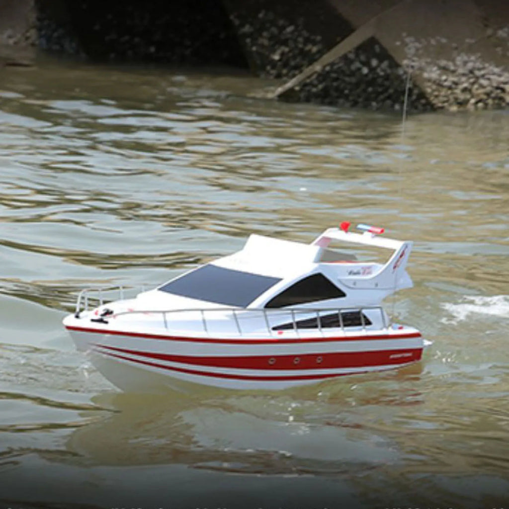 Heng Long RC Racing Boat 2.4G Remote Control High-Speed Luxury Yacht Ship Model With Waterproof Design For Pool Lake Use
