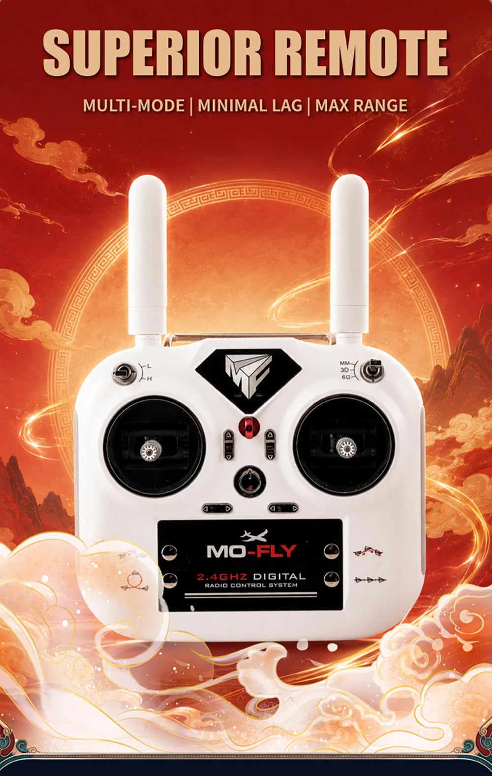 9IMOD RC Fixed Wing Plane 1/22 Scale MF-X7 3 Flight Modes EPP Brushless RTF Aircraft