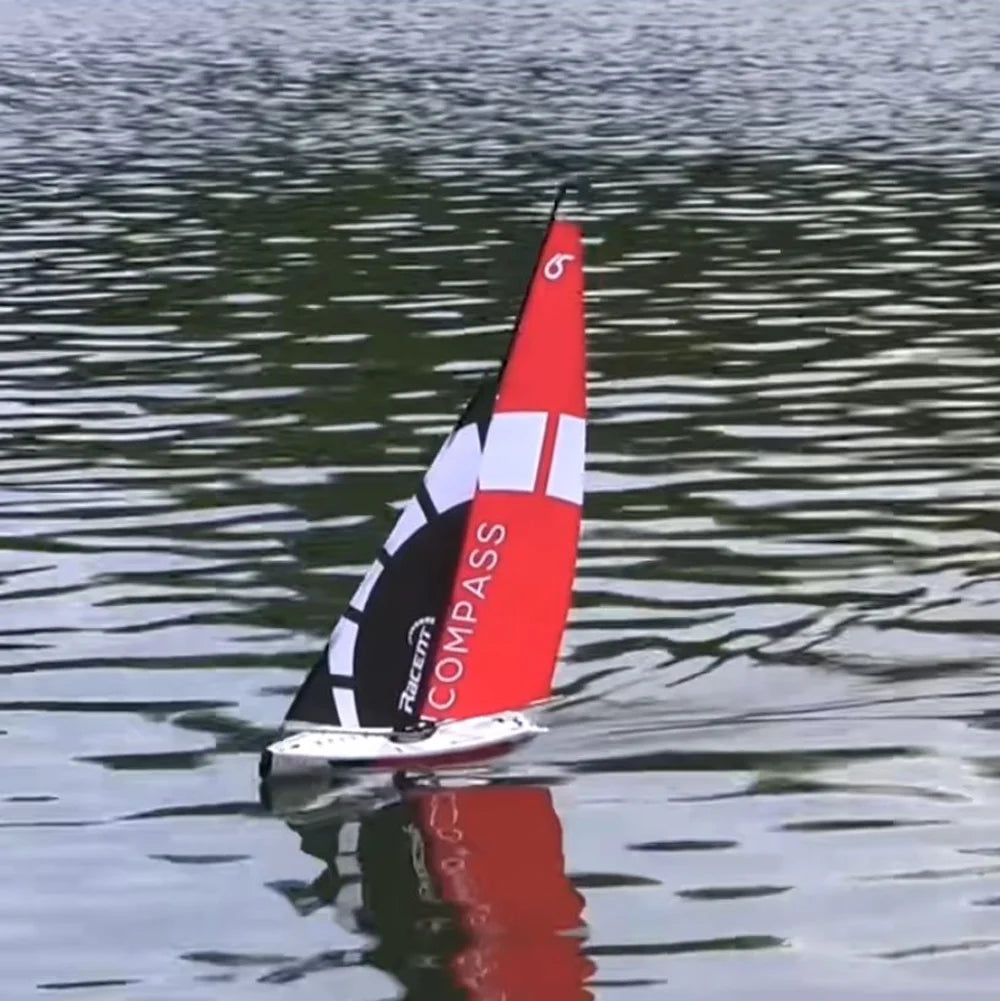 Remote Control Sailboat Model Huge for Adult Teens Fall Water Recreation Sailboat Model 84 Inch (213cm) Pre-Assembled Sail Acces