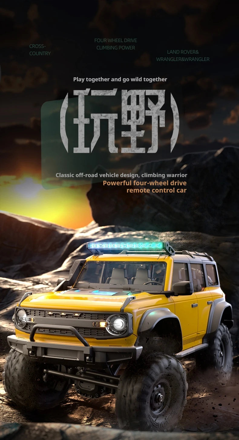 HB HuangBo RC Car RTR 1/16 Scale 4WD Off-Road Crawler Car Full Proportional Remote Control Electric Toy for Adults and Kids