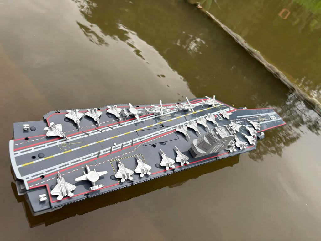 RC Warship 26.7 inch(68CM) Super Long Hull RC Boat Charging Military Children's Toy boy Electric Toy Ship Aircraft Carrier Warsh