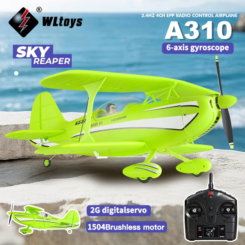 WLtoys A310 RC Plane Glider 2.4G 4CH Brushless Motor Dual Wings Radio Controlled Airplane 3D/6G EPP RC Model Toys For Kid Gift