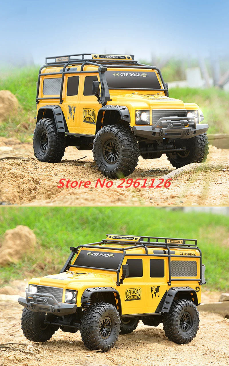 47CM Large RC Climbing Car 4WD 2.4G 1:10 Full Scale Multi-terrain Driving Remote Control Car Full Proportional Rock Crawler Toy
