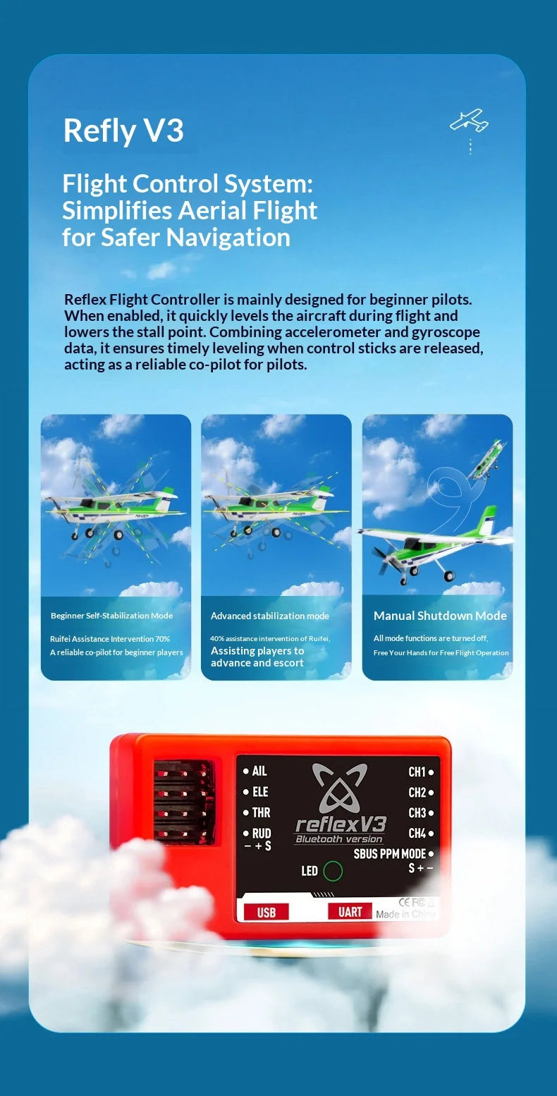 FMS Rc Ranger 1220Mm Fixed Wing Electric Airplane Durable Crash Resistant Beginner Training Remote Control Outdoor Hobby Plane