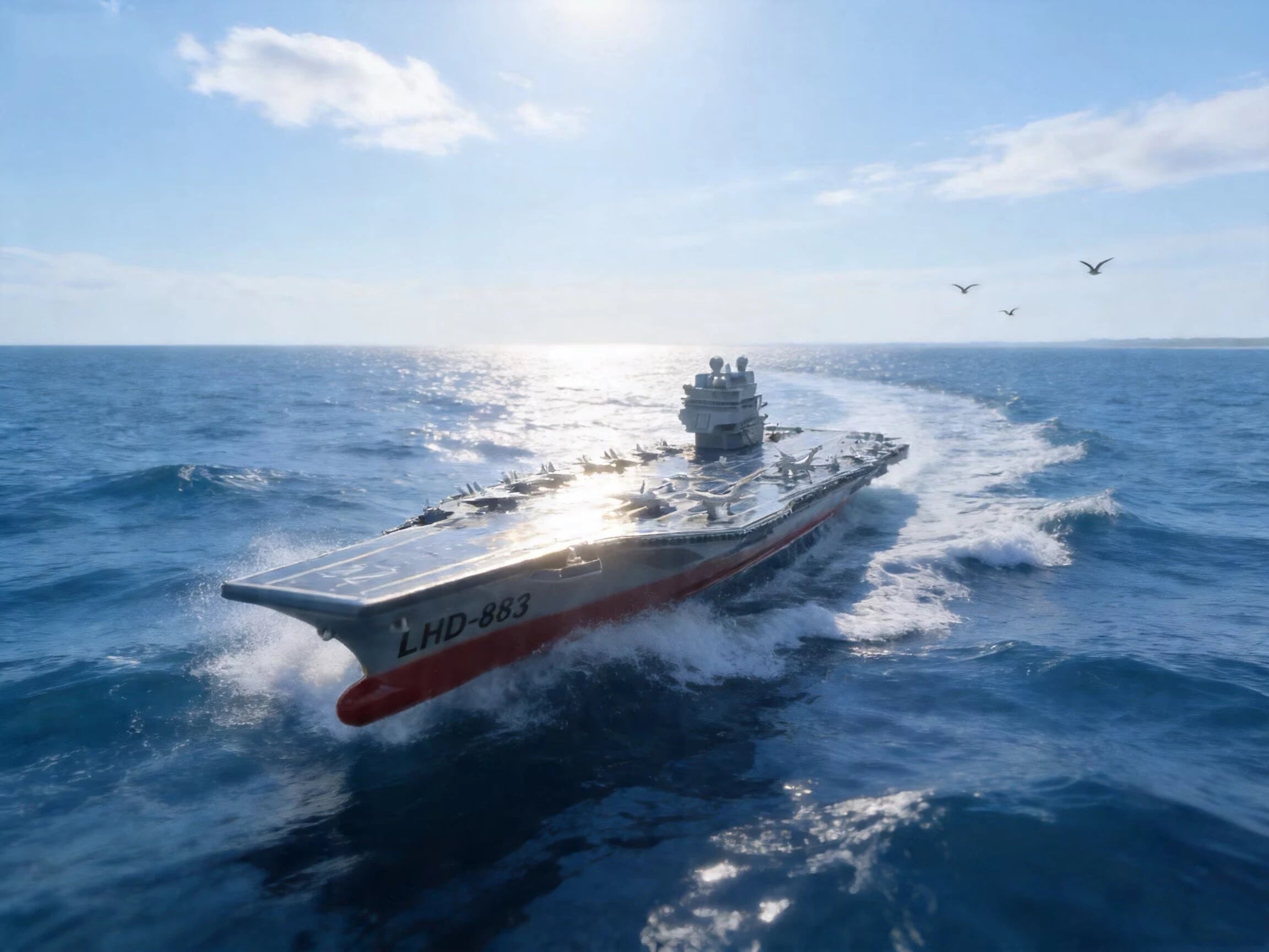 1:275 Scale 31 Inch Large Remote Controlled Warship Battleship Rc Ship On Lakes Pools Rivers Exhibits Models For Kids Boys A