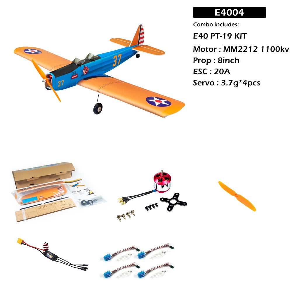 PP Foam RC Airplane Model Plane E40 900mm(35") Wingspan PT-19 Fairchild Remote Control Airplane Electric RC Aircraft Outdoor Toy