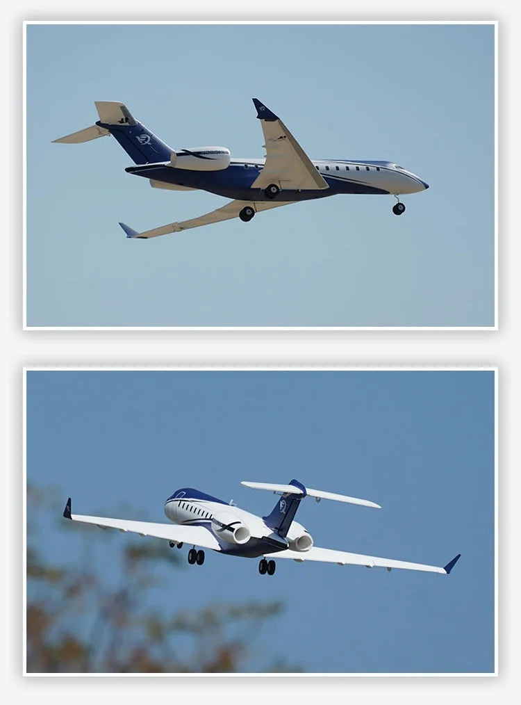 In Stock Xfly Electric Rc Airplane Dual 40mm-J65 Business Jet Fixed Wing Outdoor Scale Model For Adult Rc Hobby Enthusiasts