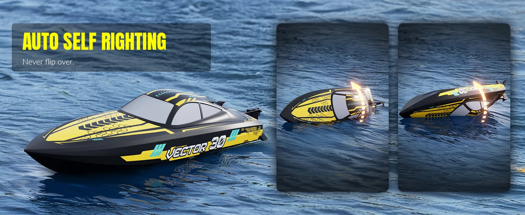 RC Boat 2.4G Full Proportional Remote Control Racing Boat Model Waterproof in Pool RC Ship Toys