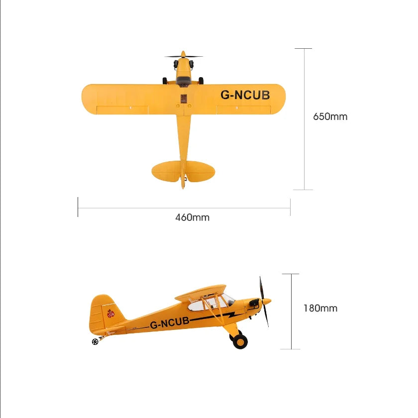 News Park10 J3-CUB RC Airplane RTF EPP RC 1406 Brushless Motor WLtoys A160 Upgrad 3D/6G System 650mm Wingspan Kit For Adult Gift