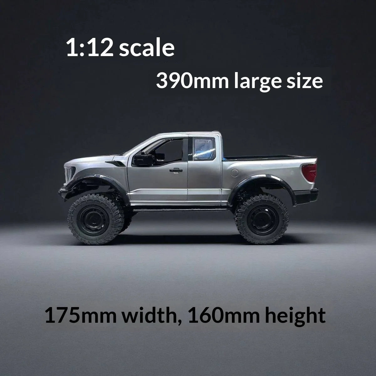 Hongxing New F-150 Rc Car 1:12 Scale 4wd Off-Road Pickup Truck Full Metal Gearbox Realistic Open Doors Cruise Control Rc Vehicle