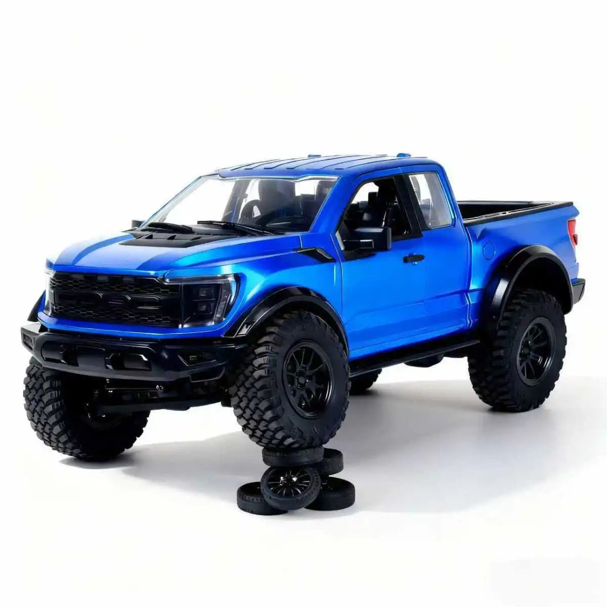 Hongxing New F-150 Rc Car 1:12 Scale 4wd Off-Road Pickup Truck Full Metal Gearbox Realistic Open Doors Cruise Control Rc Vehicle