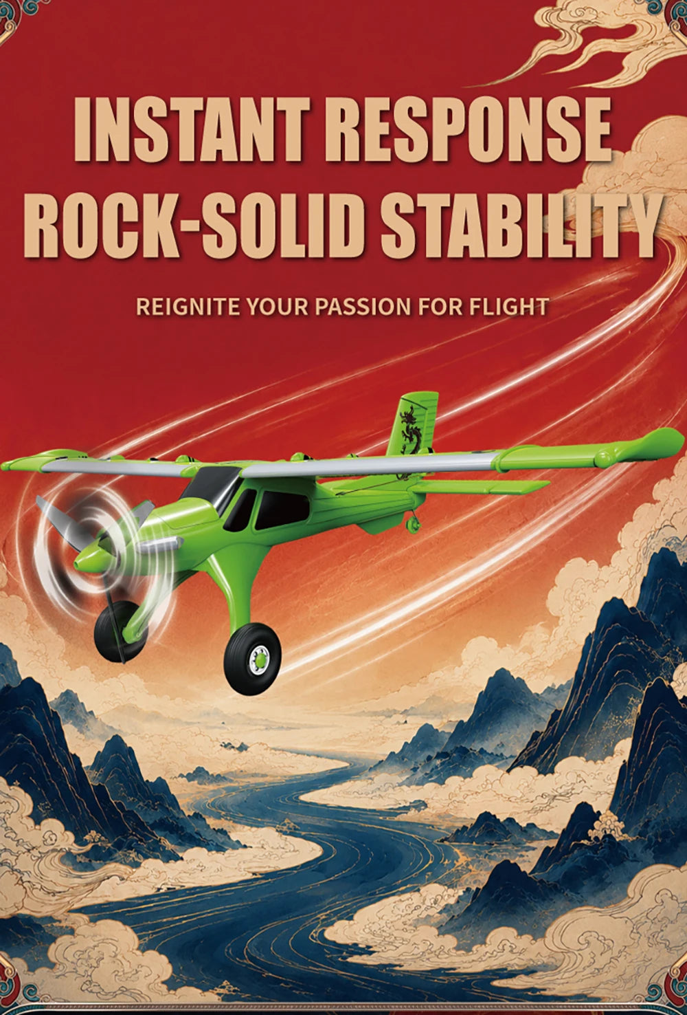 9IMOD RC Fixed Wing Plane 1/22 Scale MF-X7 Phoenix & Draco 3 Flight Modes EPP Material Brushless 18min Flight RTF Aircraft