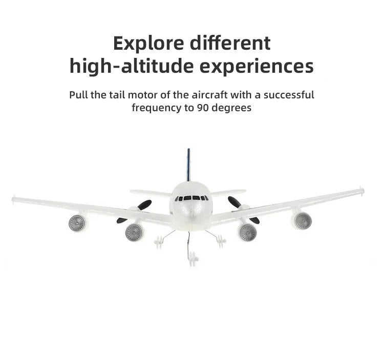 3Ch 2Ch A380 Rc Plane Glider Airplanes Remote Control Foam Aircraft Fixed Wing Aircraft 6 Gyroscope Model Airplane Toys Hobbies