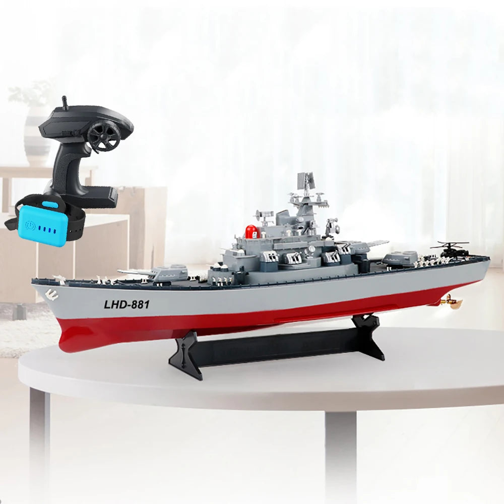 1:275 Scale 31 Inch Large Remote Controlled Warship Battleship Rc Ship On Lakes Pools Rivers Exhibits Models For Kids Boys A