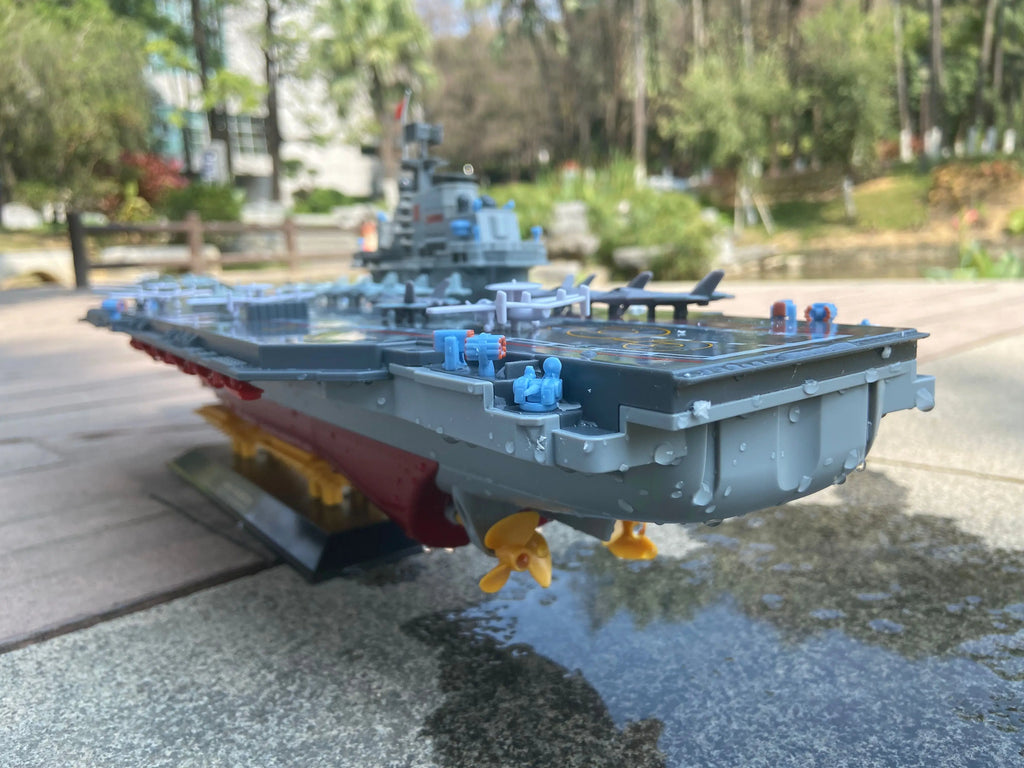 RC Warship 26.7 inch(68CM) Super Long Hull RC Boat Charging Military Children's Toy boy Electric Toy Ship Aircraft Carrier Warsh