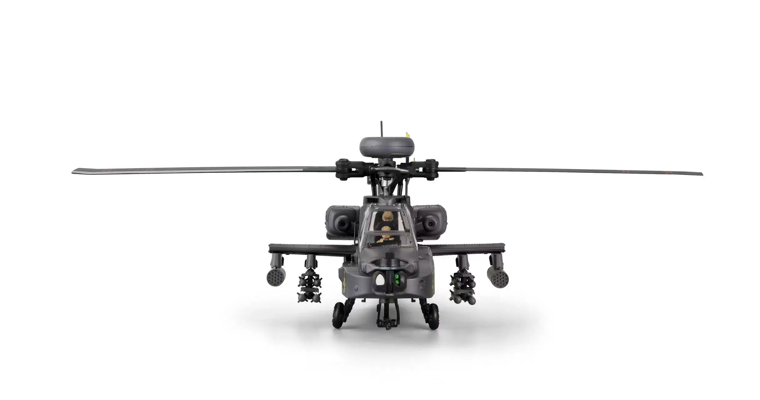 RC Helicopter C170 1:48 RC ERA Apache Remote Control Armed Helicopter Optical Flow Positioning 6CH Brushless Aircraft Model Toy