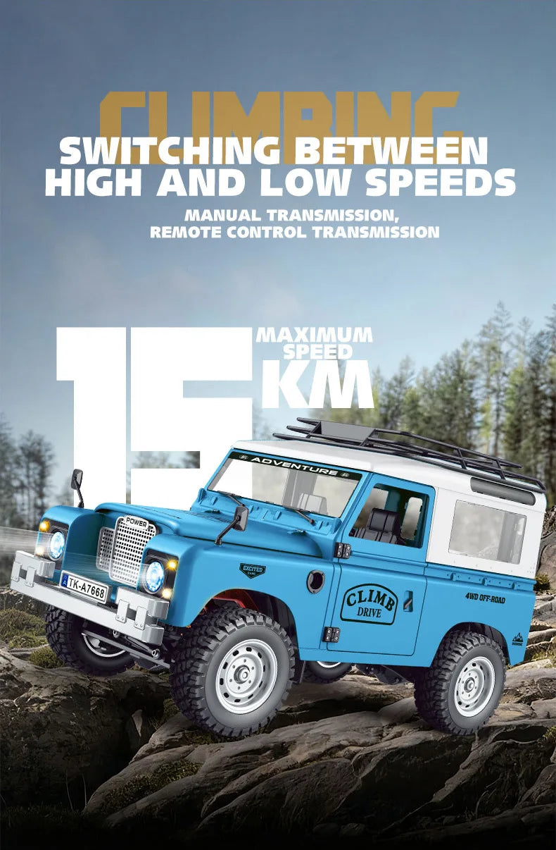 New 1:10 Full Scale Pickup 4X4 Professional Remote RC Defender Simulated Off-Road Climbing Vehicle RC CAR