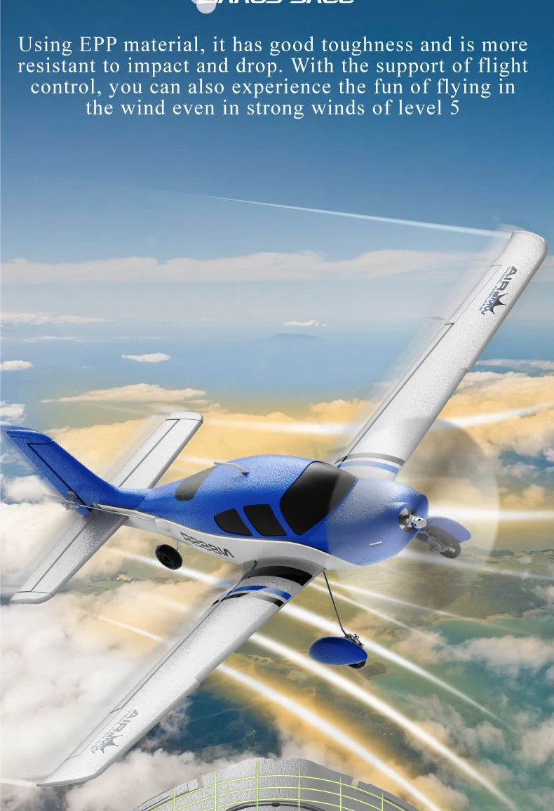 QIDI580 Stunt RC Glider Plane 4CH 2.4G Remote Control Brushless Aircraft EPP Foam Fixed Wing Airplane Model Toys for Children