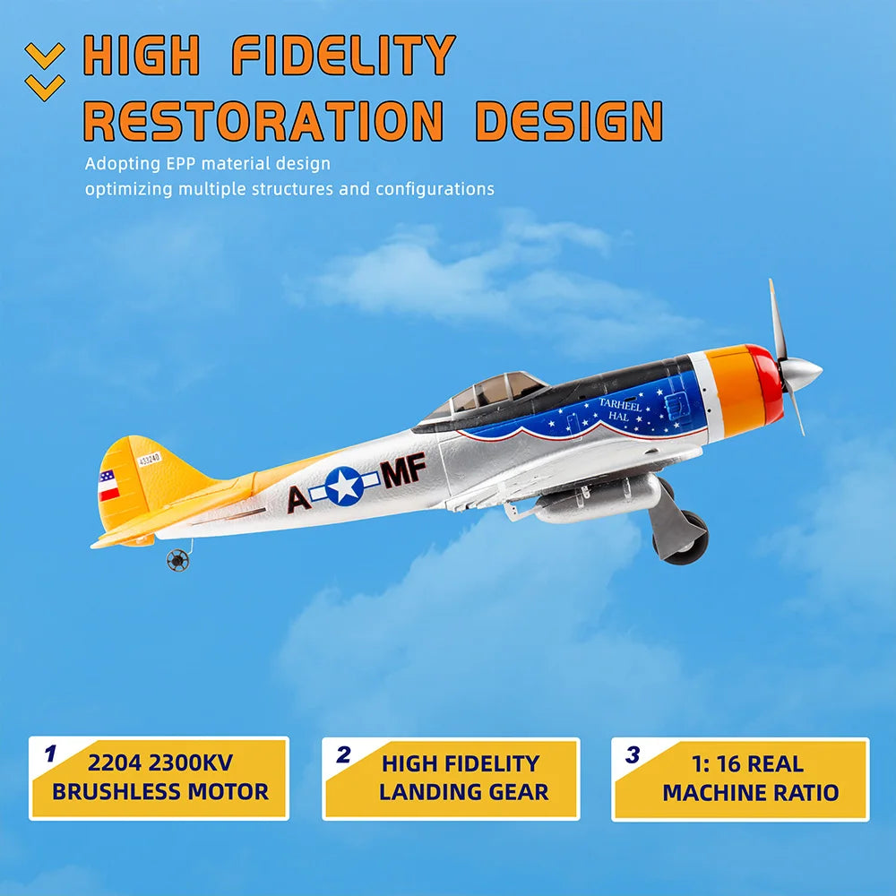 9IMOD RC Plane MF-A84 Fixed-wing Aircraft 10CH  One-key Aerobatic EPP Optional Camera