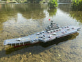 1:275 Scale 31 Inch Large Remote Controlled Warship Battleship Rc Ship On Lakes Pools Rivers Exhibits Models For Kids Boys A