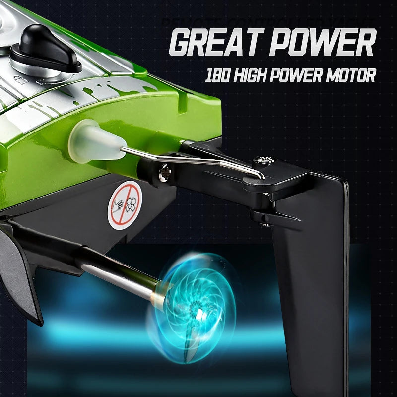 RC High-Speed Boat 25Km/h 2.4G Waterproof Remote Control Boats Ship Speedboats Remote Control Outdoor Toys for Kids Adult Gifts