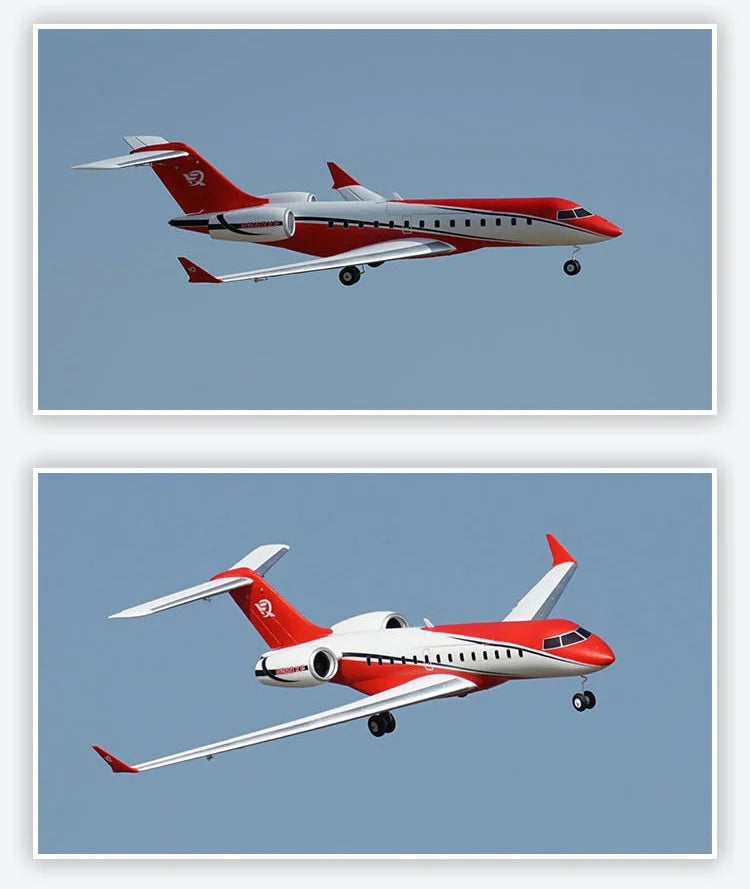 In Stock Xfly Electric Rc Airplane Dual 40mm-J65 Business Jet Fixed Wing Outdoor Scale Model For Adult Rc Hobby Enthusiasts