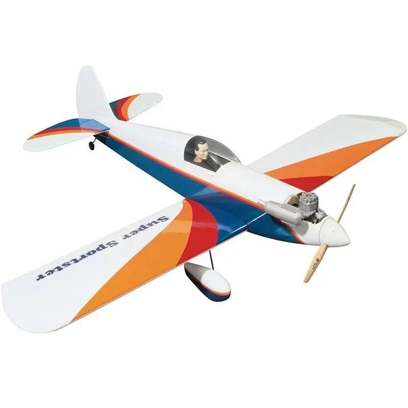 Great Planes Super Sportster 40 ARF Low Wing Sport Trainer RC Plane Pre Covered Wooden ARF Hobby Airplane for Beginner Pilots