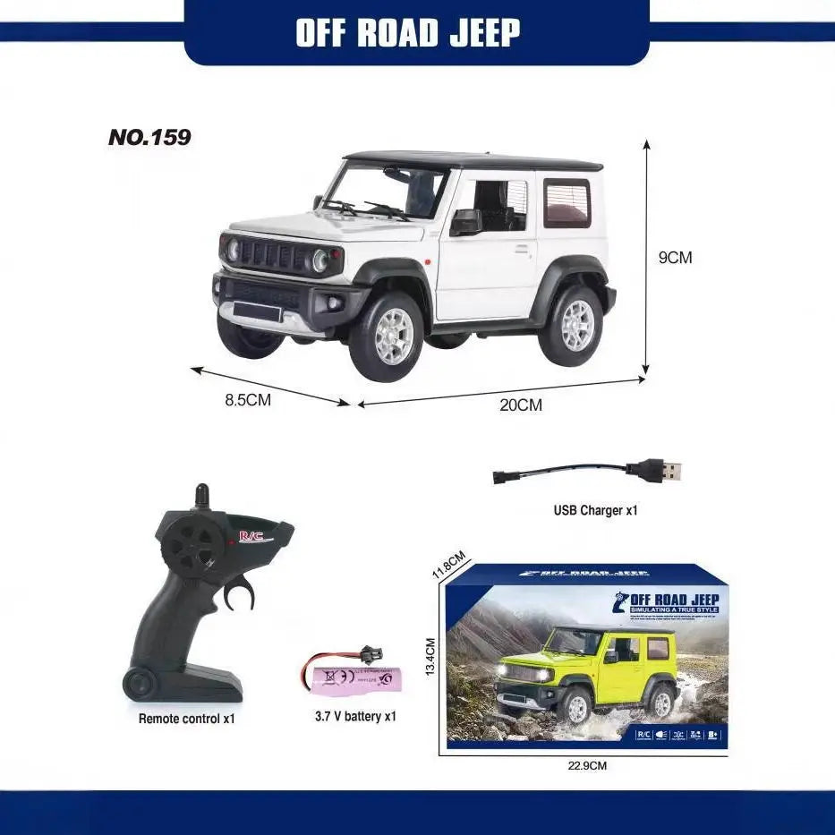 1:24 RC Car Simulation RC Crawler - Remote Control Off-Road Vehicle Model Truck for Display & Play