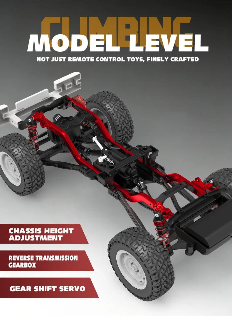 New 1:10 Full Scale Pickup 4X4 Professional Remote RC Defender Simulated Off-Road Climbing Vehicle RC CAR