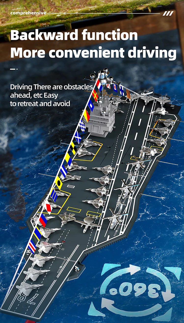 1:275 Scale 31 Inch Large Remote Controlled Warship Battleship Rc Ship On Lakes Pools Rivers Exhibits Models For Kids Boys A