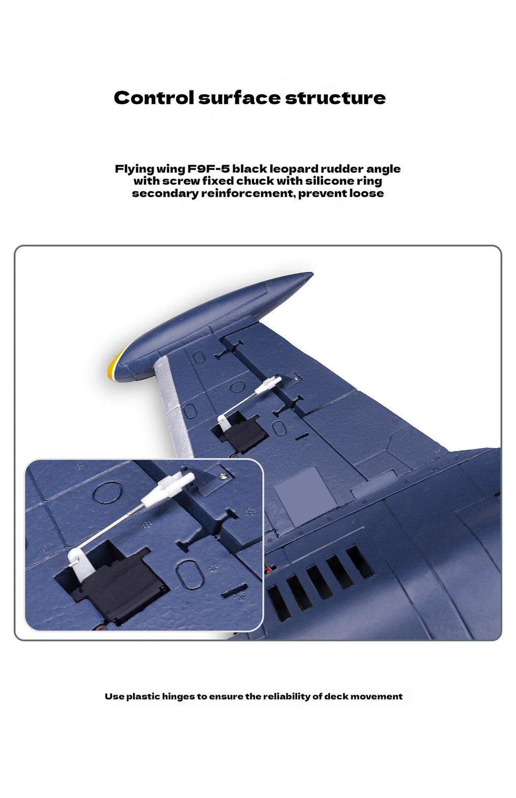 Freewing 64mm F9f-5 V2 Black Panther Edition Electric Channel Fighter Model Aircraft Rc Plane Toy Gift