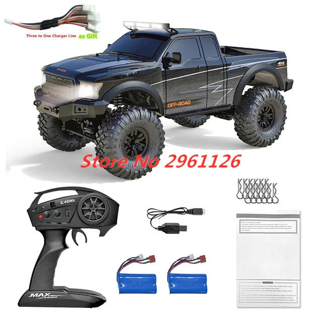 47CM Large RC Climbing Car 4WD 2.4G 1:10 Full Scale Multi-terrain Driving Remote Control Car Full Proportional Rock Crawler Toy