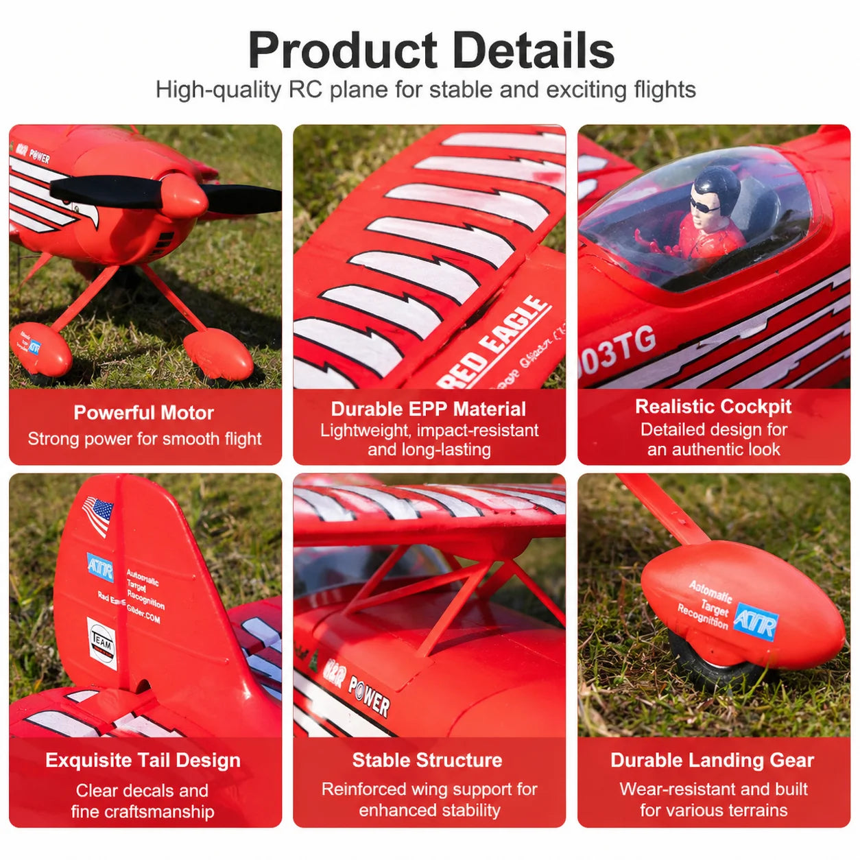 New 2026 WLtoys RC Airplane Brushless Motor 3D/6G with Gyroscope Biplane Four-Channel Plane Boy's Gift A310