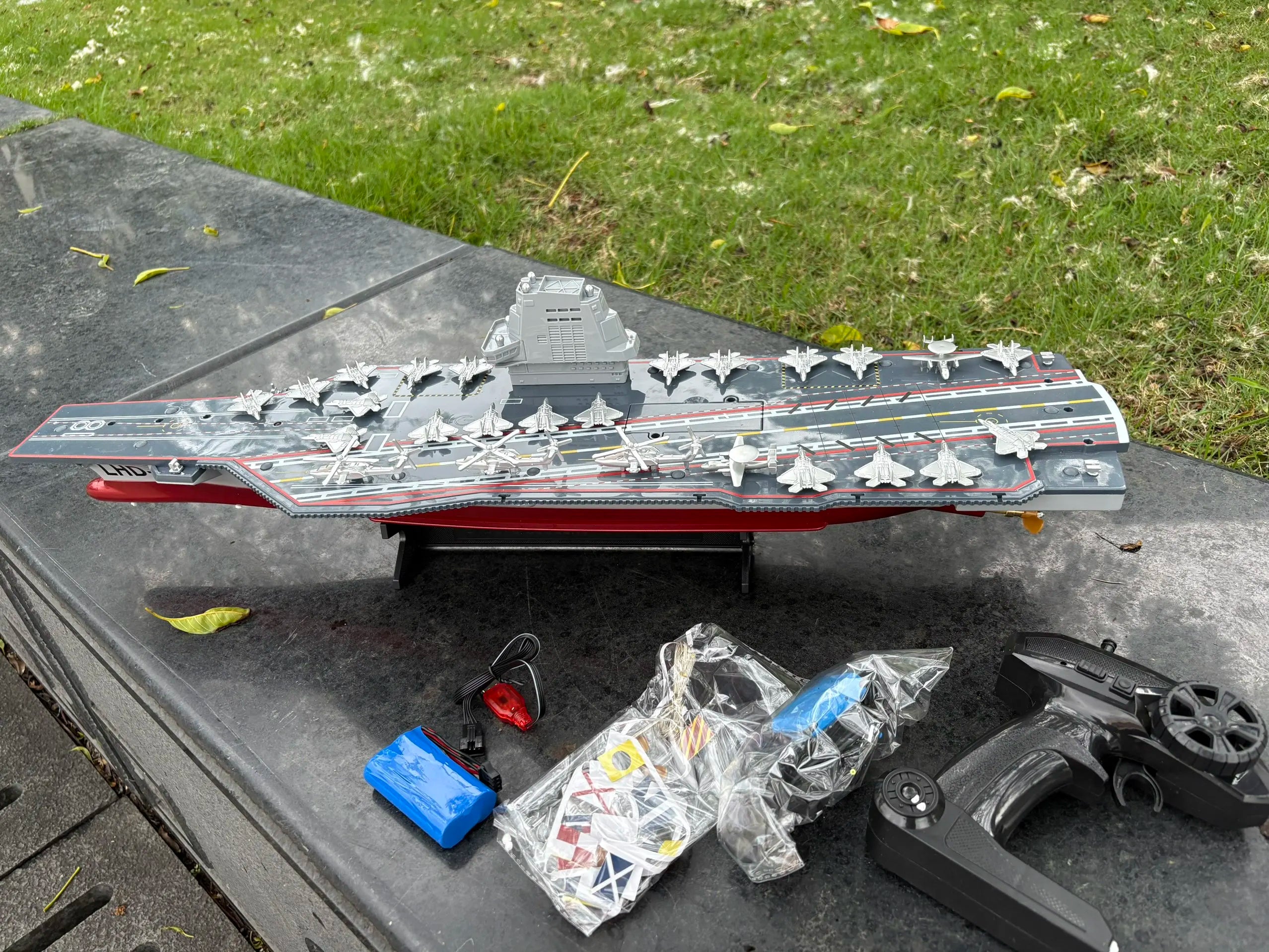 1:275 Scale 31 Inch Large Remote Controlled Warship Battleship Rc Ship On Lakes Pools Rivers Exhibits Models For Kids Boys A