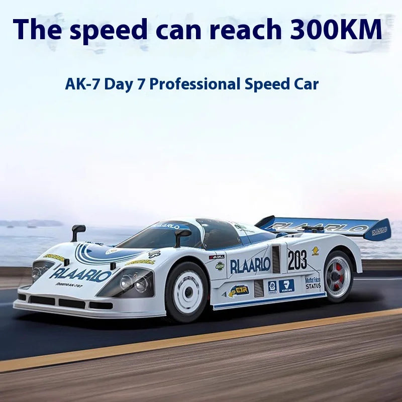 RLAARLO RC Cars AK-787 Flat Sports Car 1:10 Carbon Fiber Brushless Electric Professional Speed Racing Simulation Model Car Gift