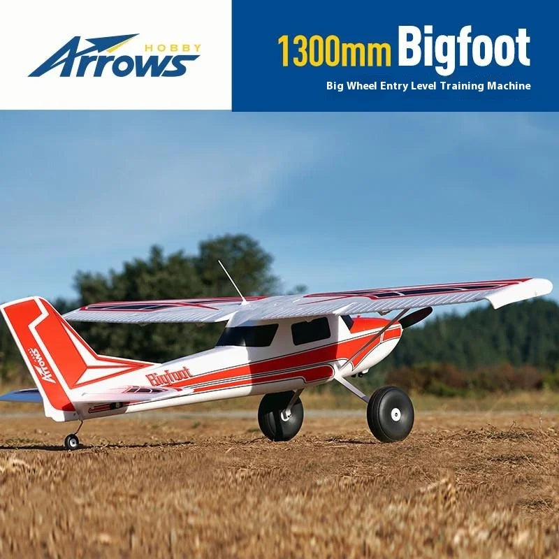 Blue Arrow 1300mm Bigfoot Low-Speed Entry-Level Off-Road Rc Plane Single Wing Propeller Single Engine Fixed Wing Model Aircraft